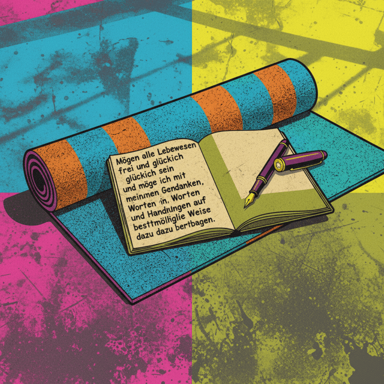 Schreibtisch mit Notizbuch – Warum Chris seinen Yoga-Blog YogabyChris schreibt